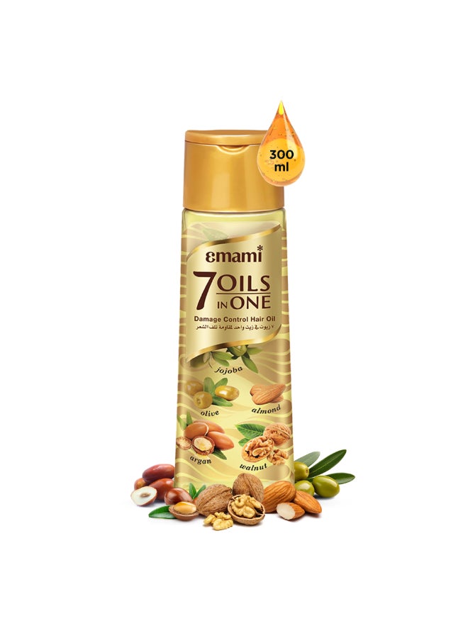 emami Damage Control Hair Oil | Nourishing Blend of 7 Natural Oils | Reduce Hair Fall Upto 96% | Makes Hair Upto 20X Stronger | Non Sticky Hair Oil | For All Hair Types - Image 1